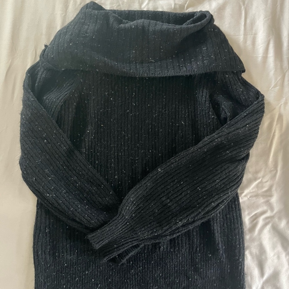 Falls Creek Black Cowl Neck Sweater